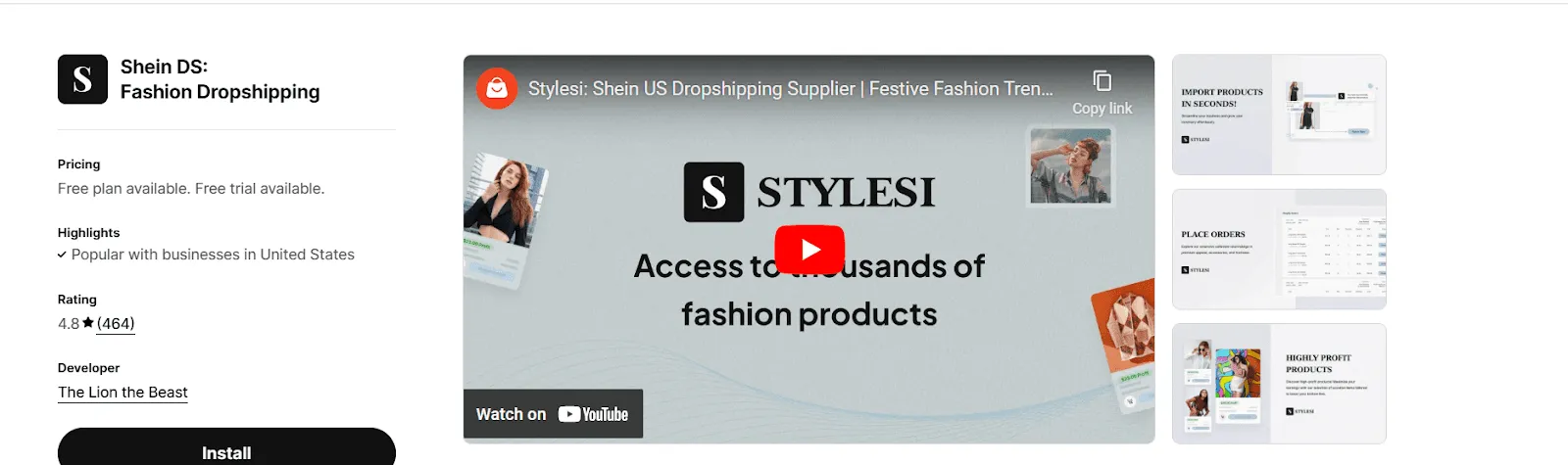 Shein DS: Fashion Dropshipping